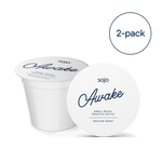 Two 'Awake' sojo coffee k-cup pods