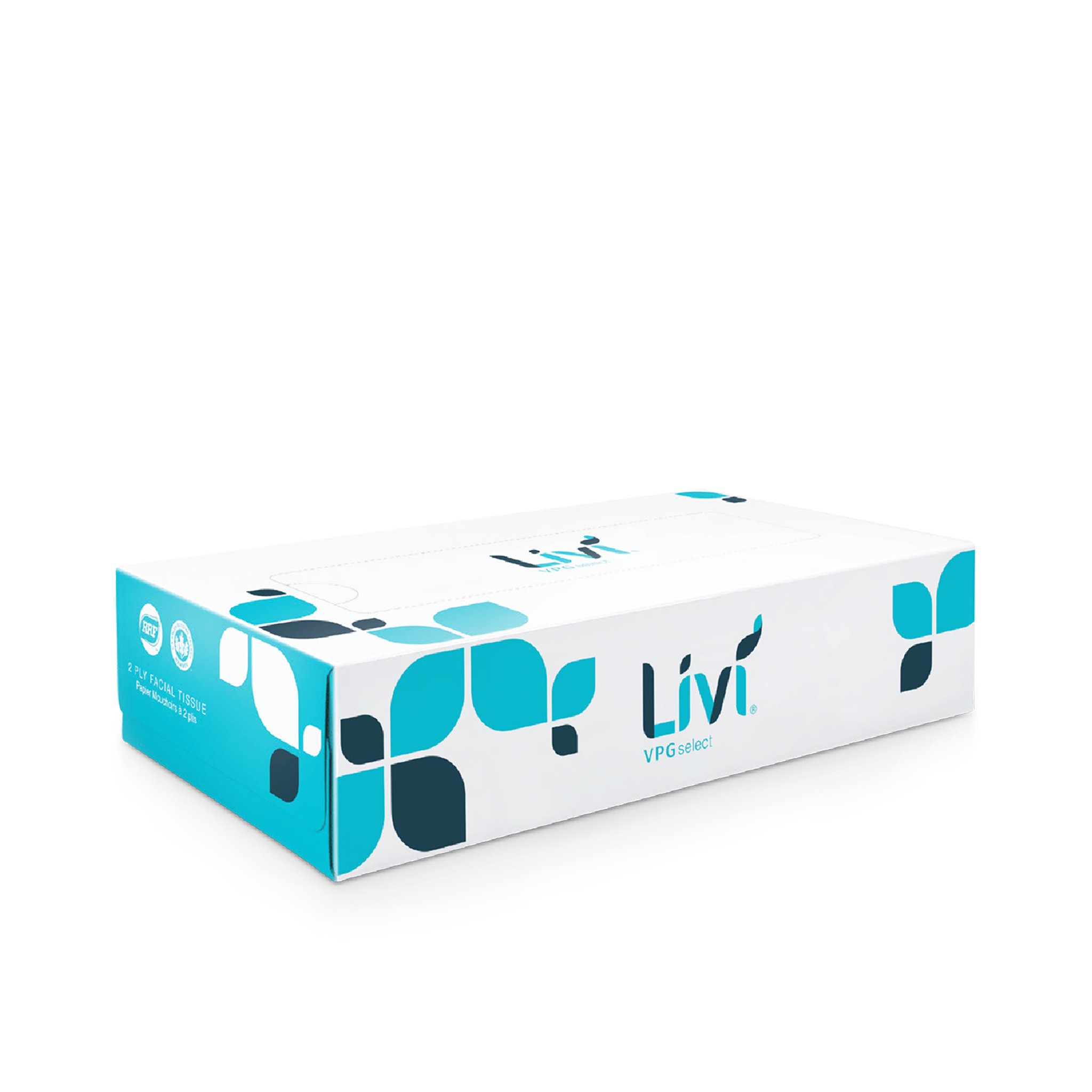 Rectangular box of Livi bath tissues
