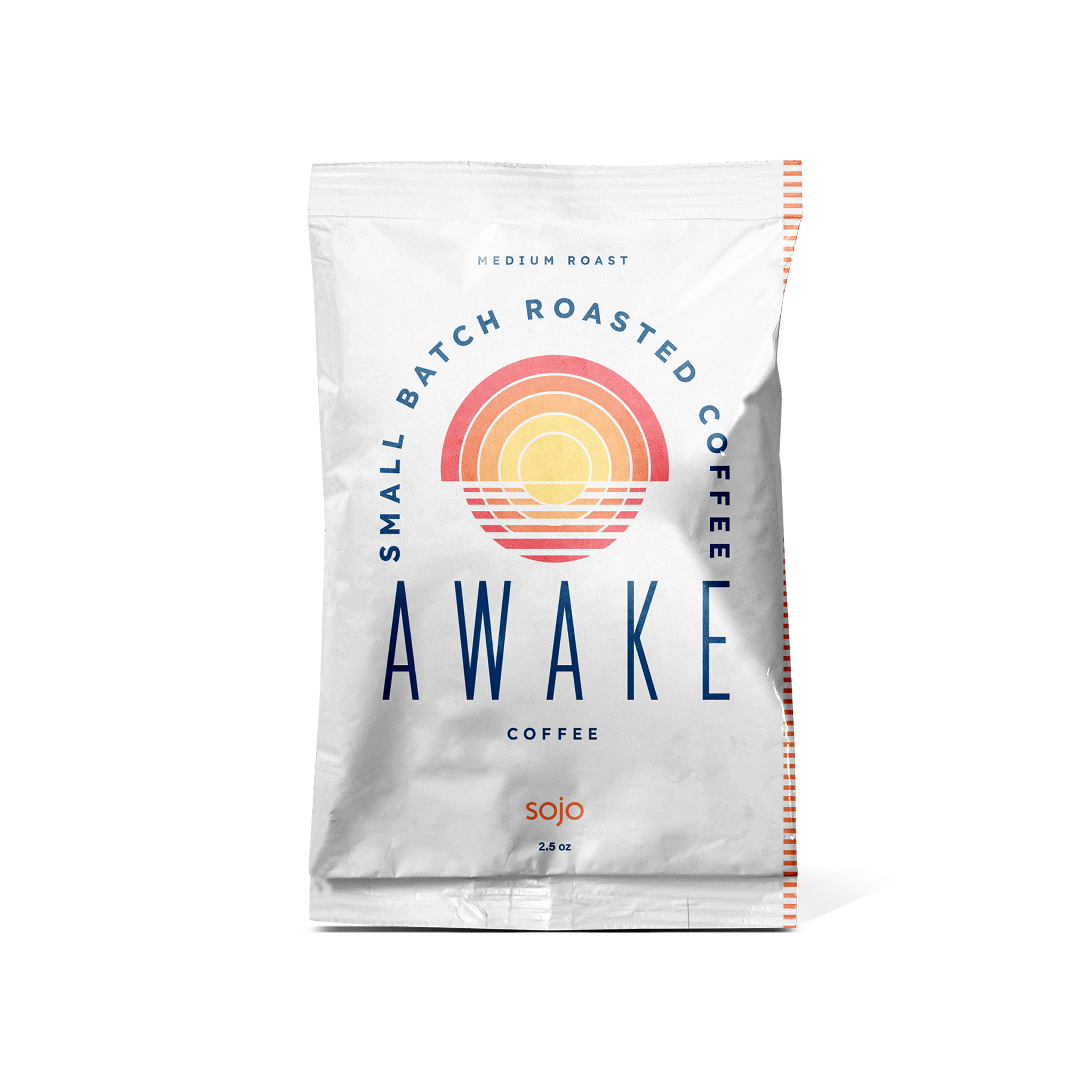 White bag of sojo's Awake coffee clend
