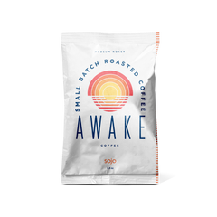 White bag of sojo's Awake coffee clend