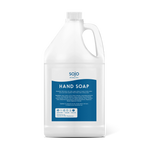 White and blue refill gallon of hand soap
